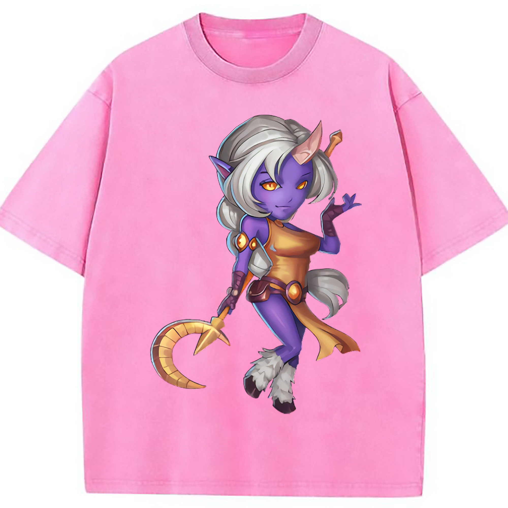 （画像用） リーグ・オブ・レジェンド League of Legends LOL 綿100% ヴィンテージ風 半袖Tシャツ（フロントプリント）